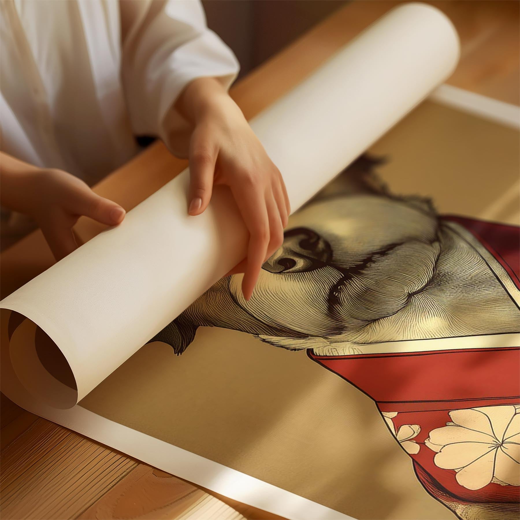 Border Terrier Japanse Kimono Dog Series image 1