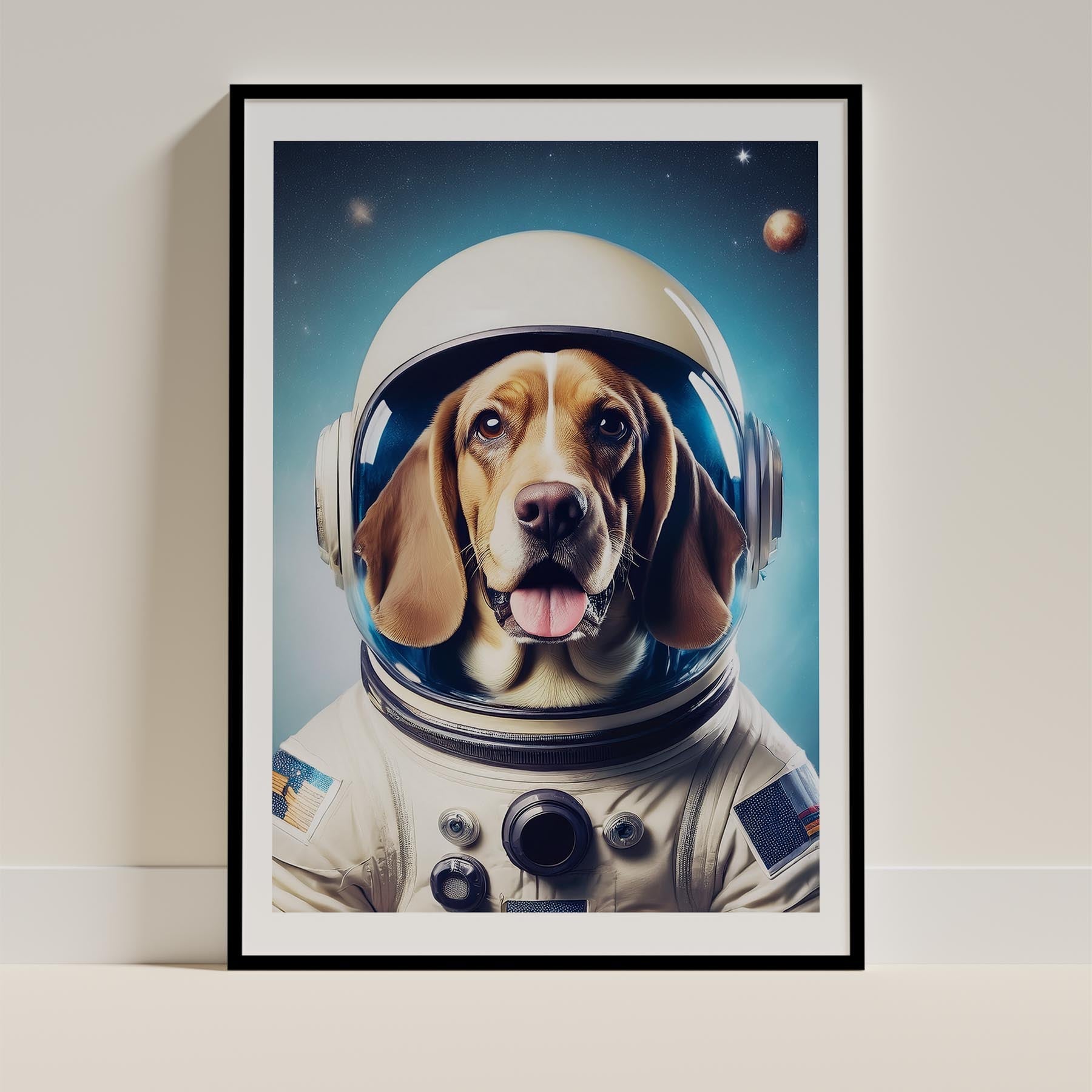 Basset Hound Astronaut Dog Series image 0
