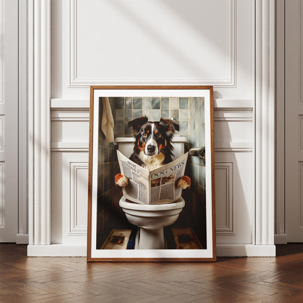 Border Collie Toilet Humour Dog Series image 4