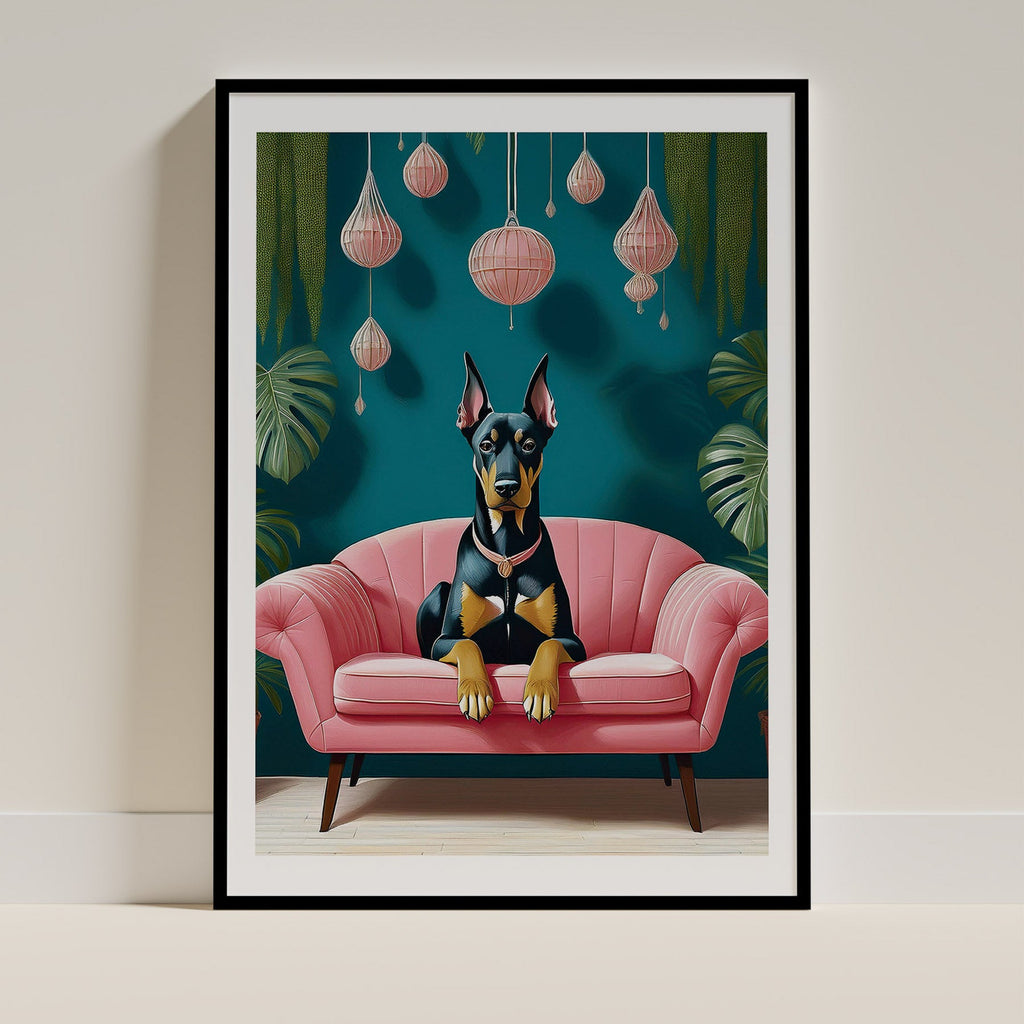 Doberman  Just Lounging Around image 0