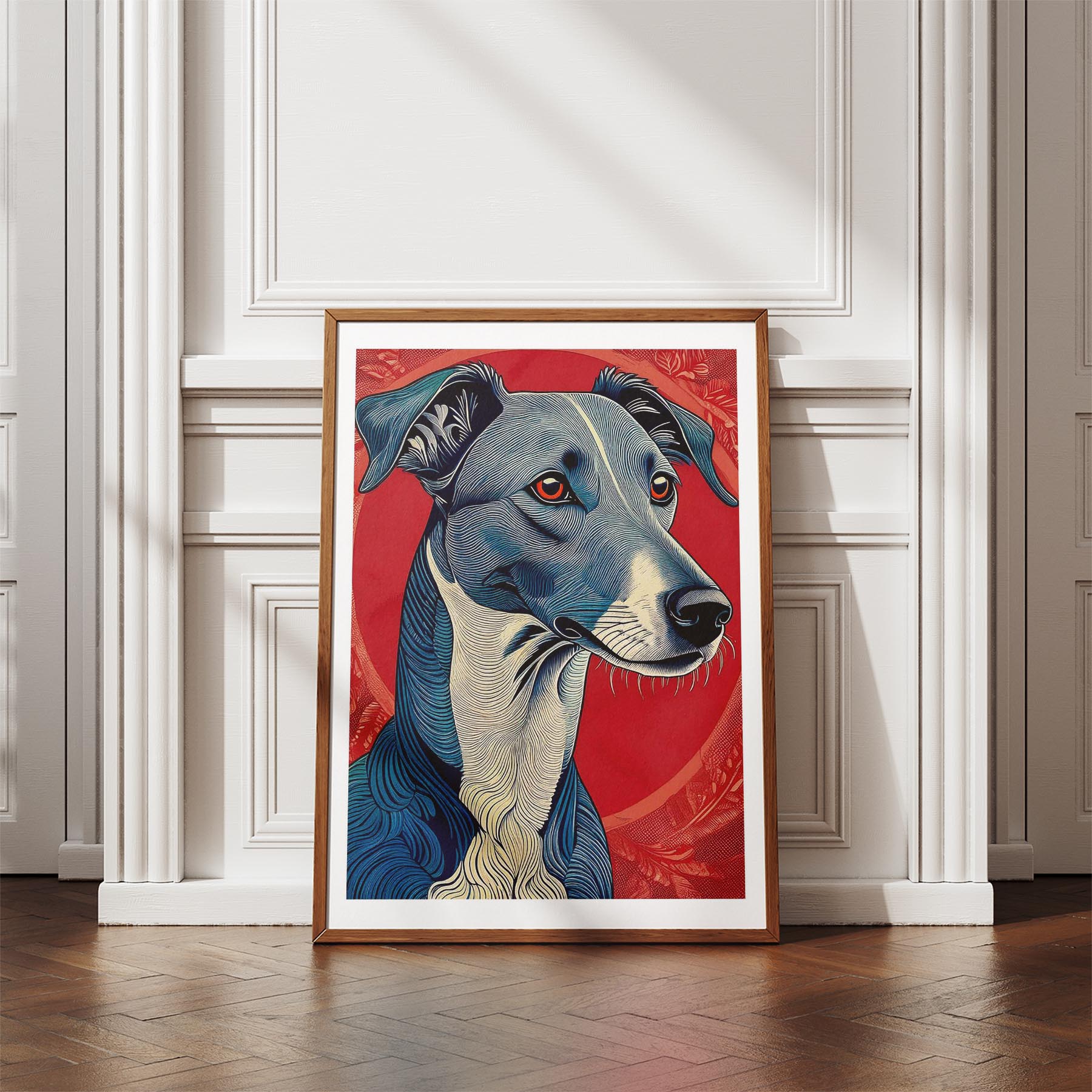 Greyhound Hokusai Japanese Inspired Dog Series 1 image 4