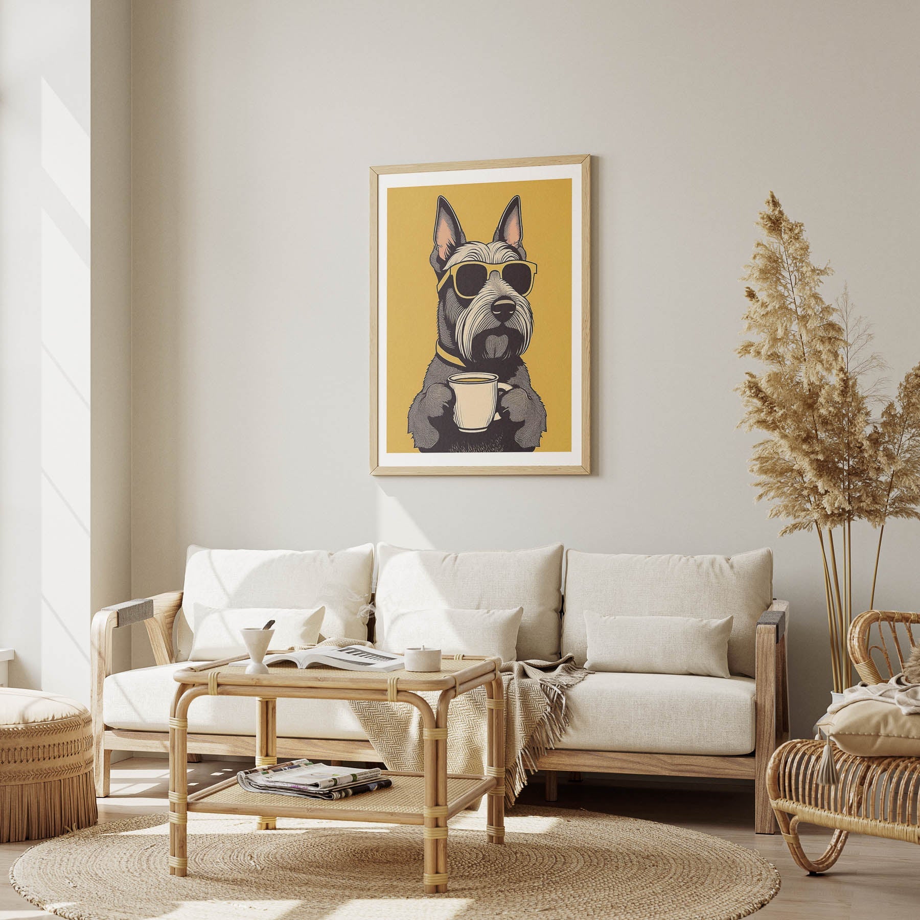 Scottish Terrier Chillin Coffee Dog image 1