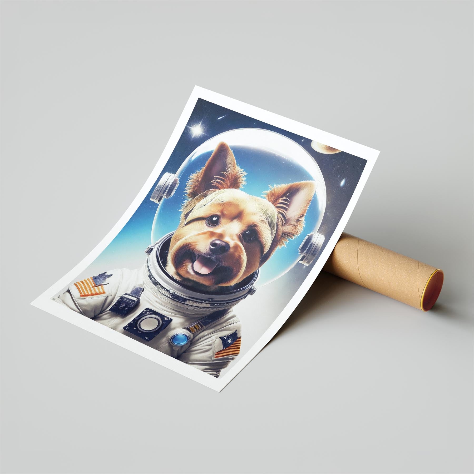 Yorkshire Terrier Astronaut Dog Series image 6