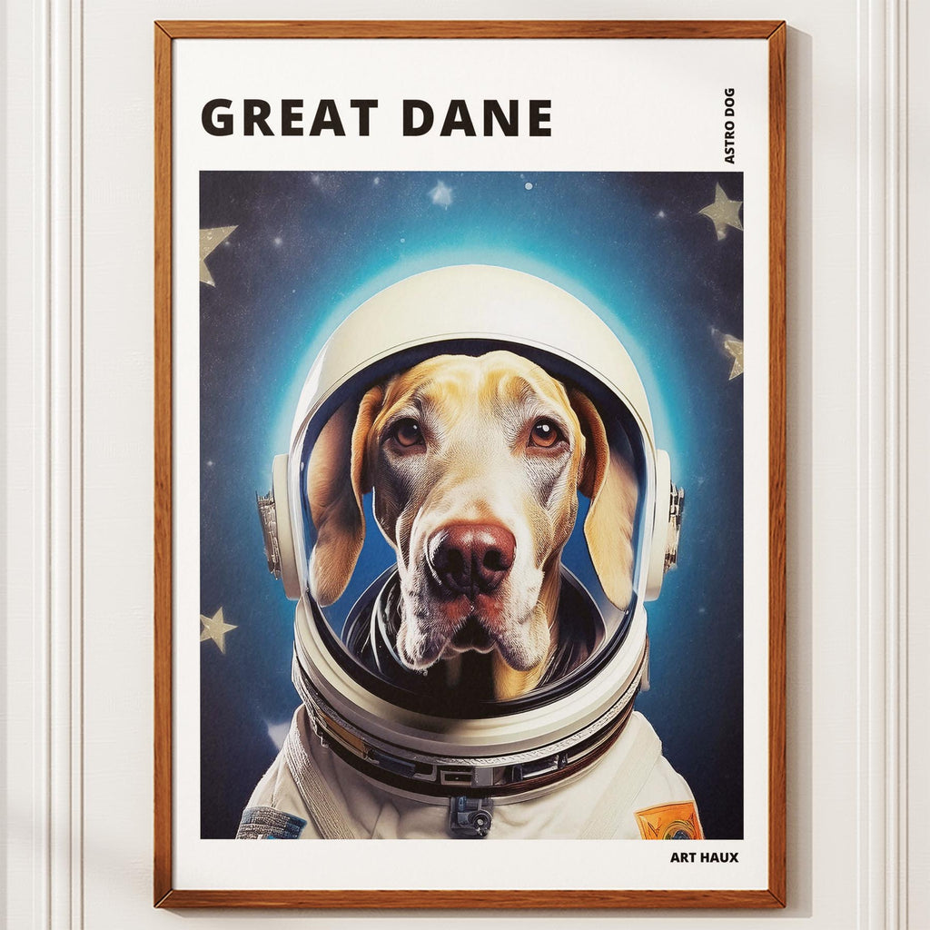 Great Dane Astronaut Dog Series with Text Astro Dog image 10