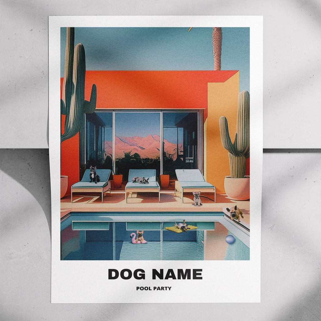 French Bulldog Custom Pool Party WITH TEXT image 7