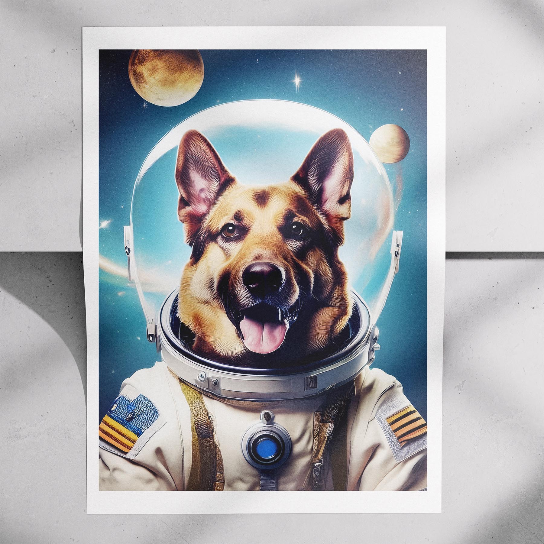 German Shepherd Astronaut Dog Series image 7