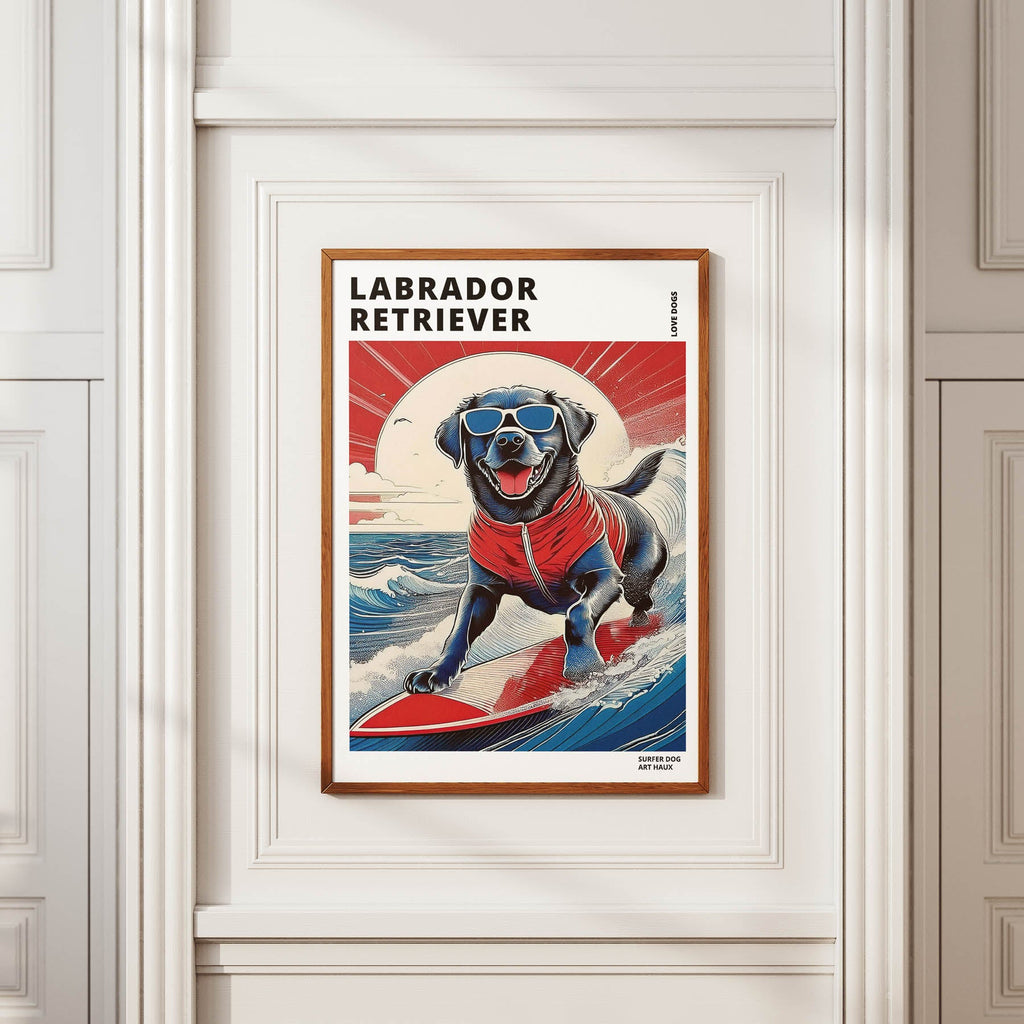 Labrador Retreiver Hokosai Surfer Dogs 3 image 2