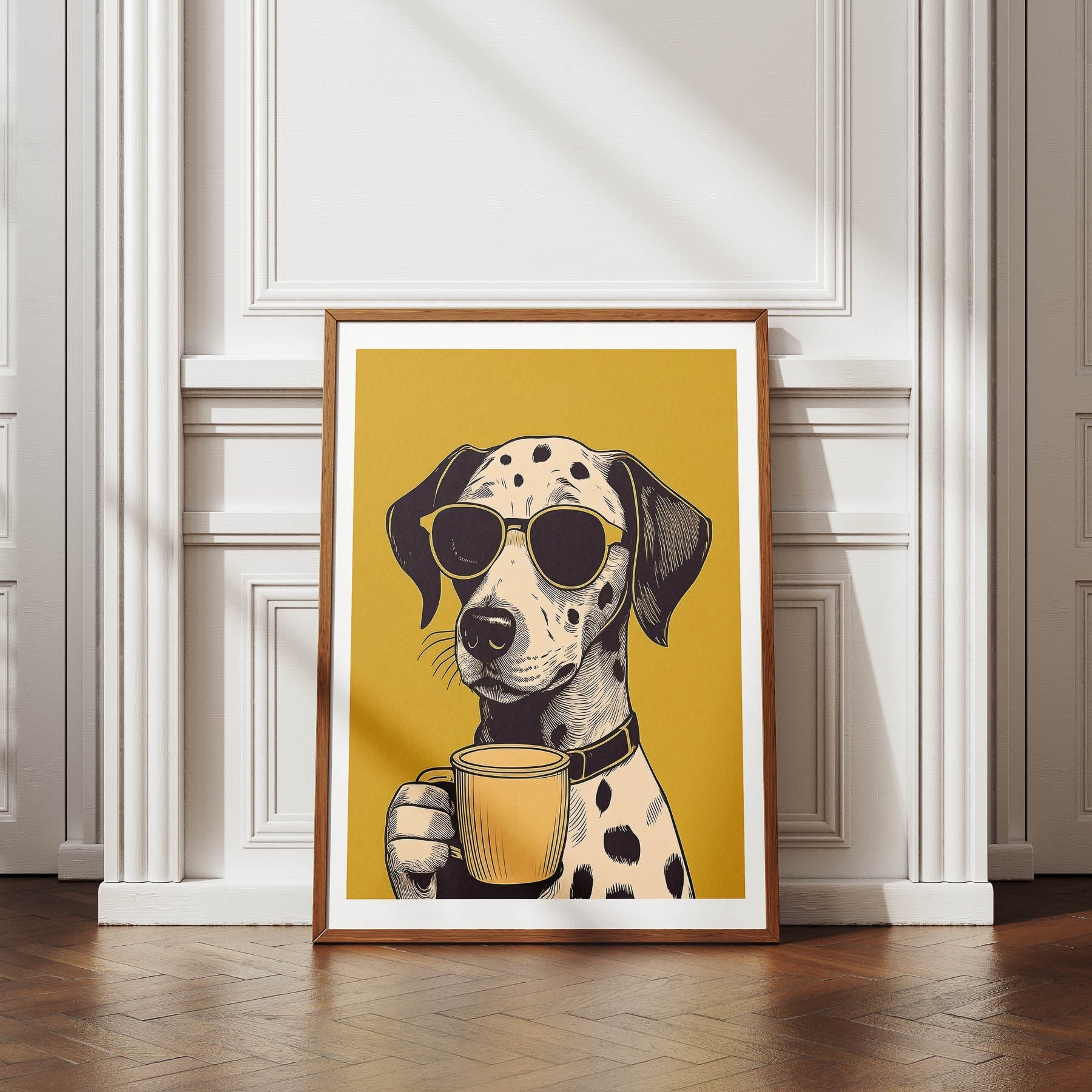 Dalmation Chillin Coffee Dog image 4