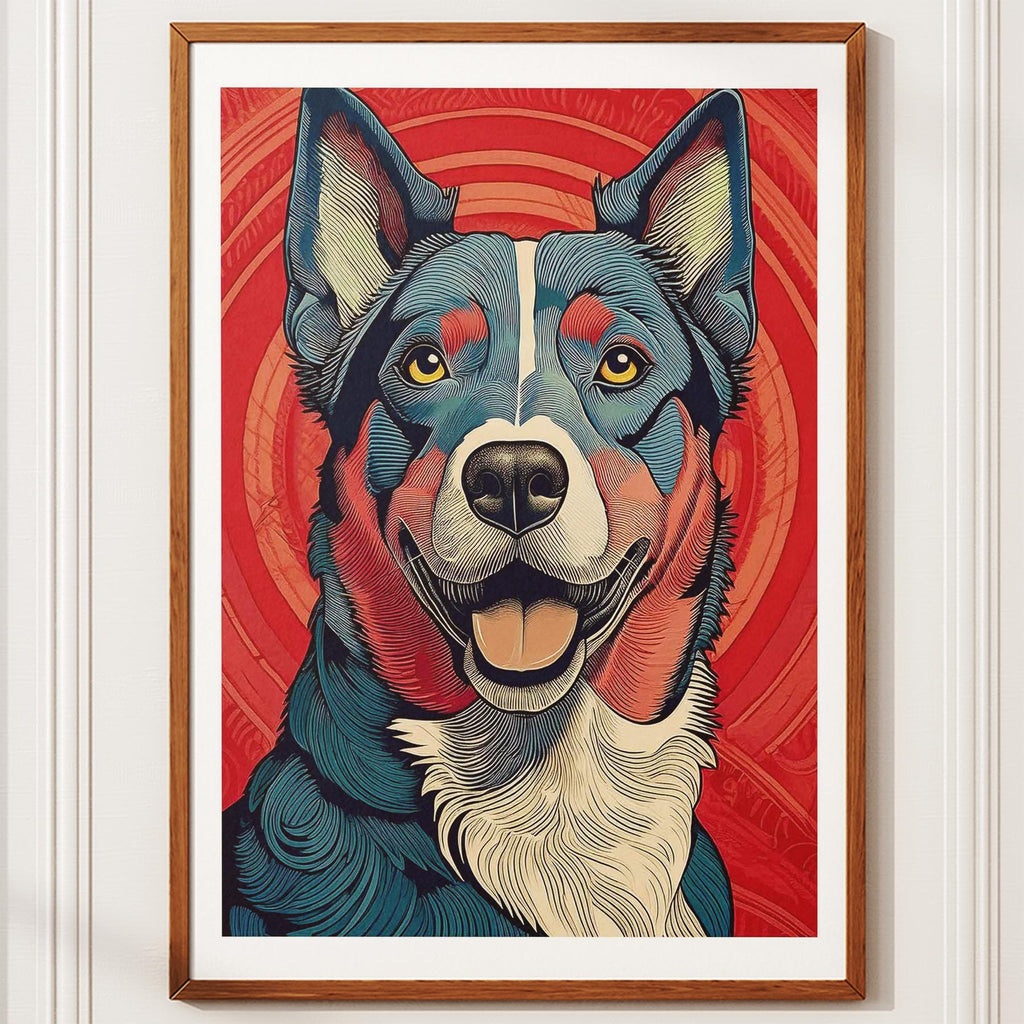 Kelpie Hokusai Japanese Inspired Dog Series 1 image 10