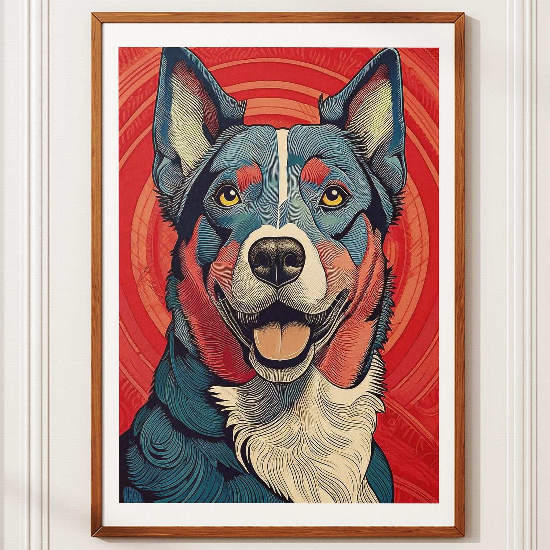 Kelpie Hokusai Japanese Inspired Dog Series 1 image 10