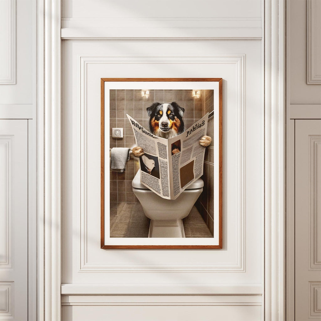 Australian Shepherd Toilet Humour Dog Series 2 image 3