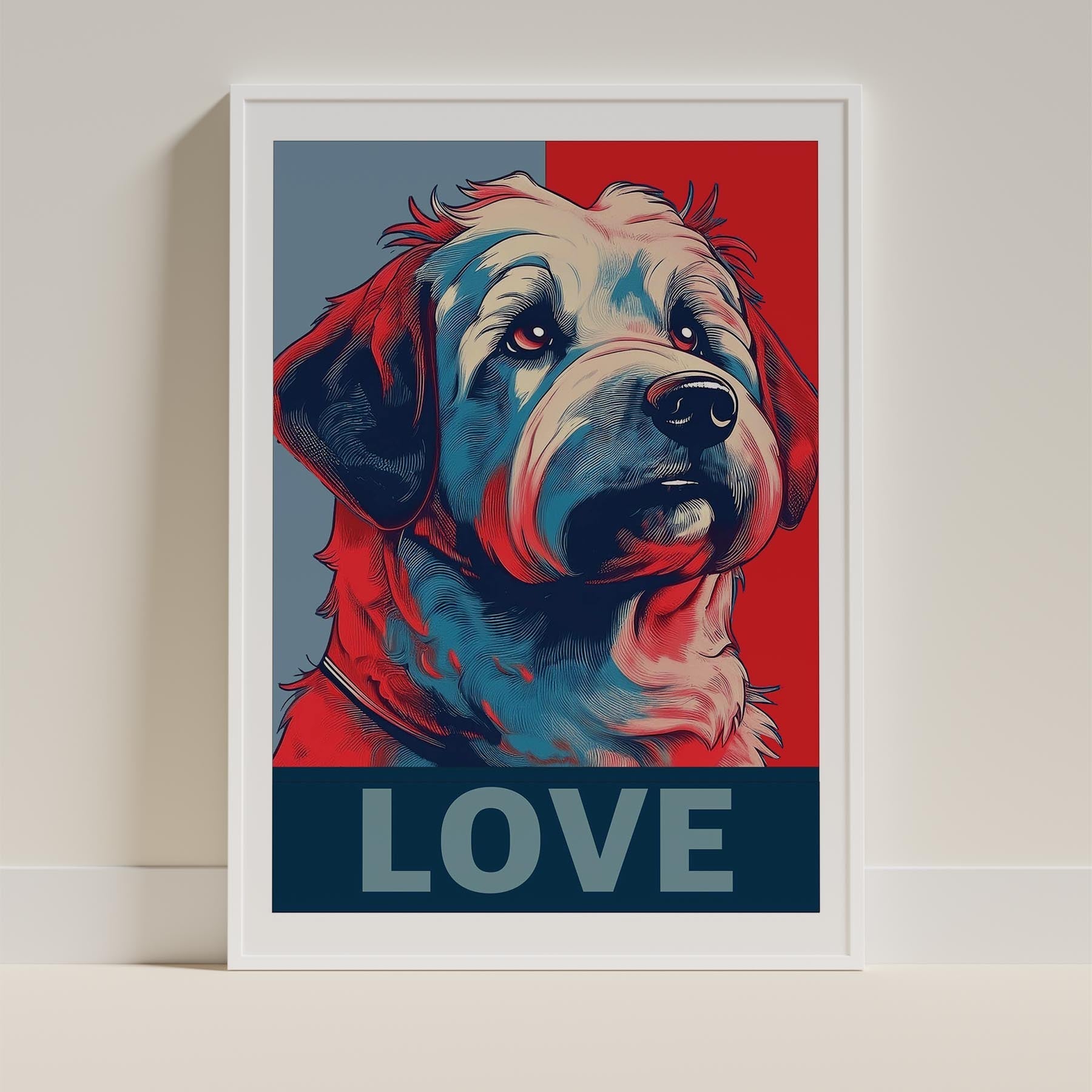 Coton de Tulear LOVE Series Inspired by the Obama Poster image 9