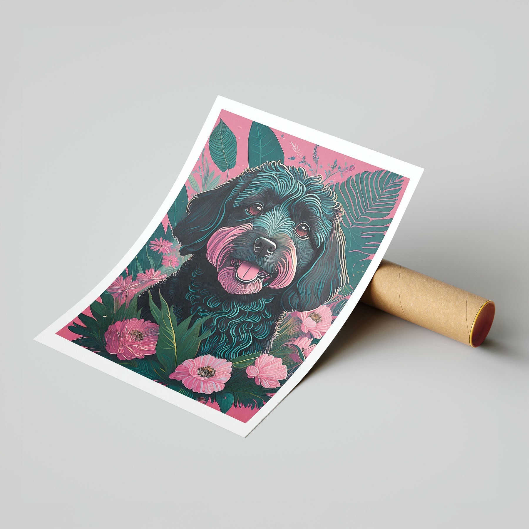 Groodle Flowery Dog image 7