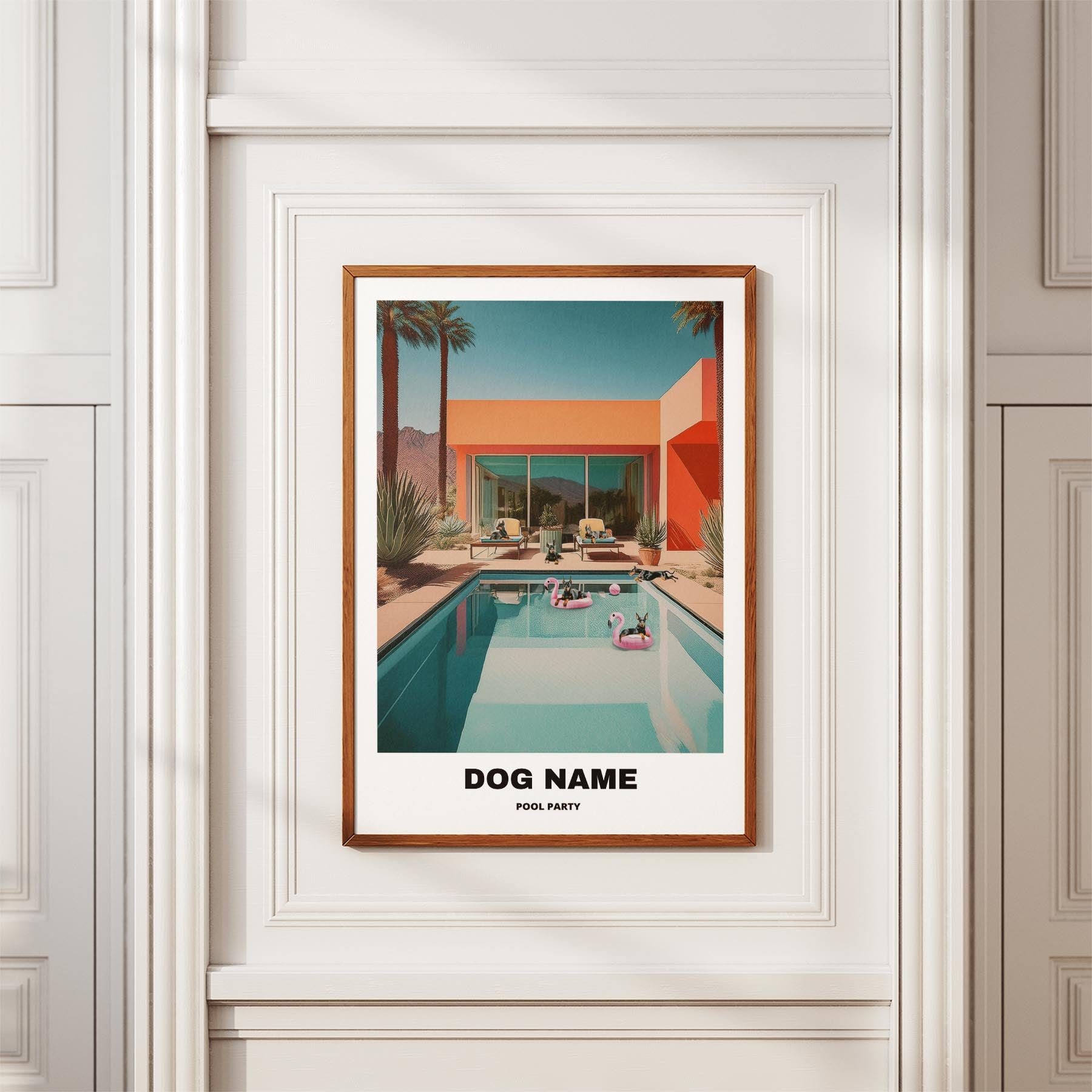 Dogue de Bordeaux Custom Pool Party WITH TEXT image 3