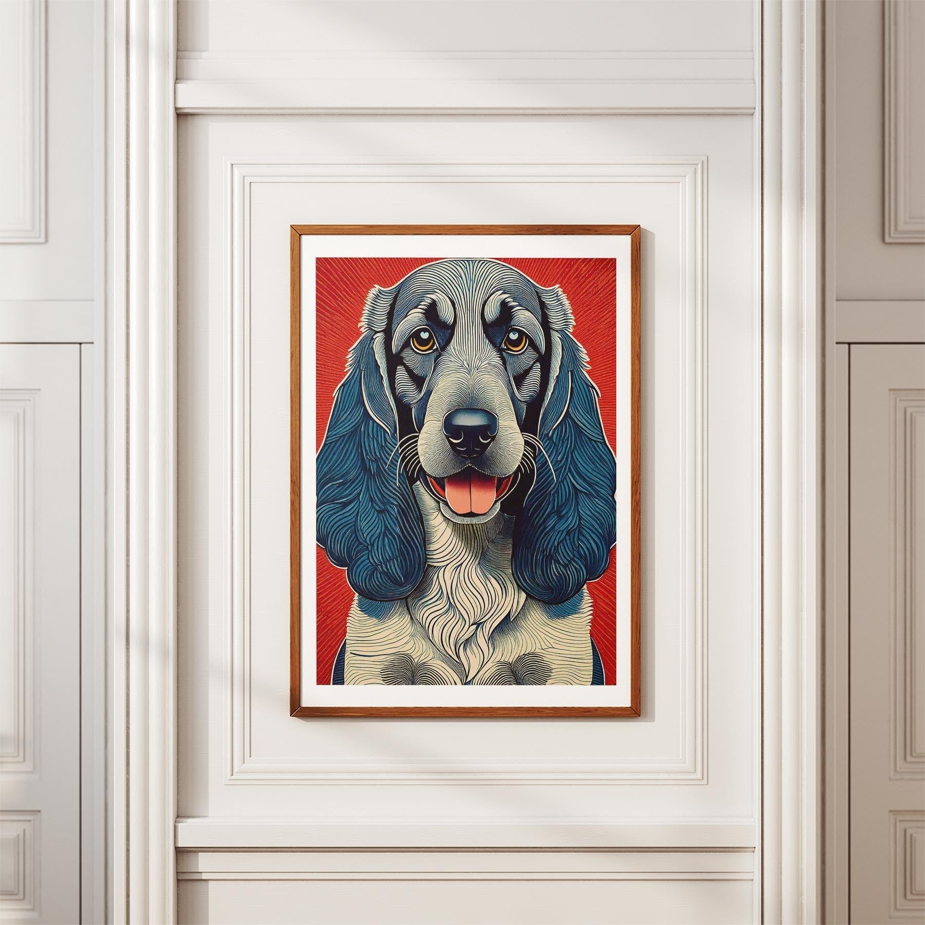 Bloodhound Hokusai Japanese Inspired Dog Series 1 image 3