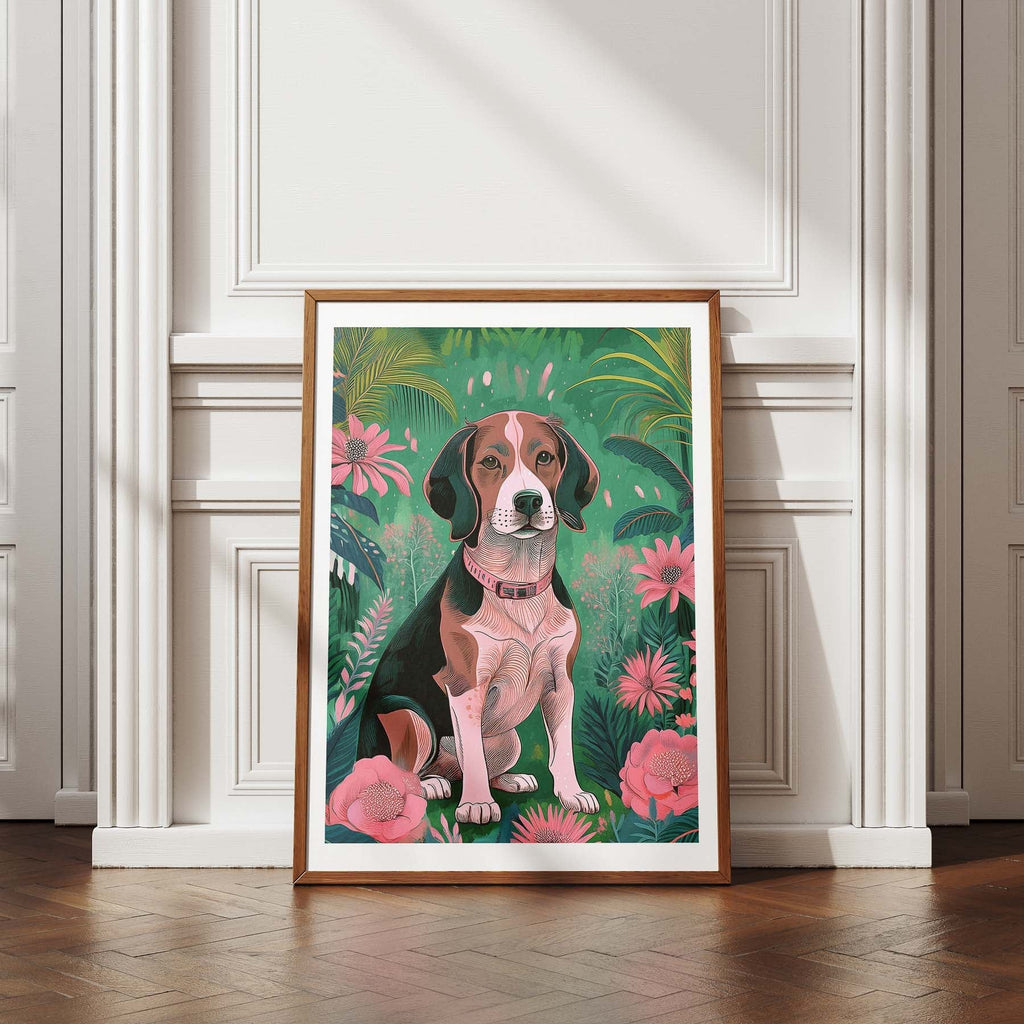 Basset Hound Flowery Dog image 13
