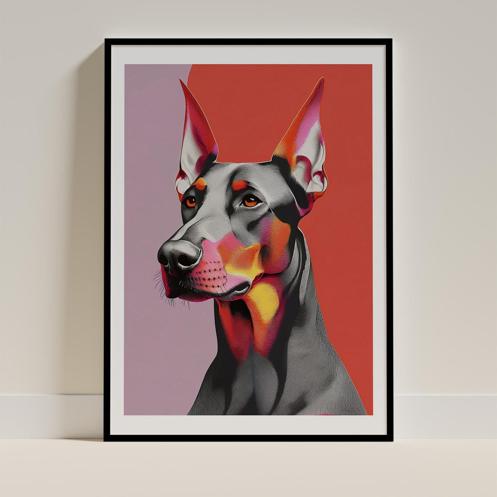 Doberman Modern Pop Dog Series image 0