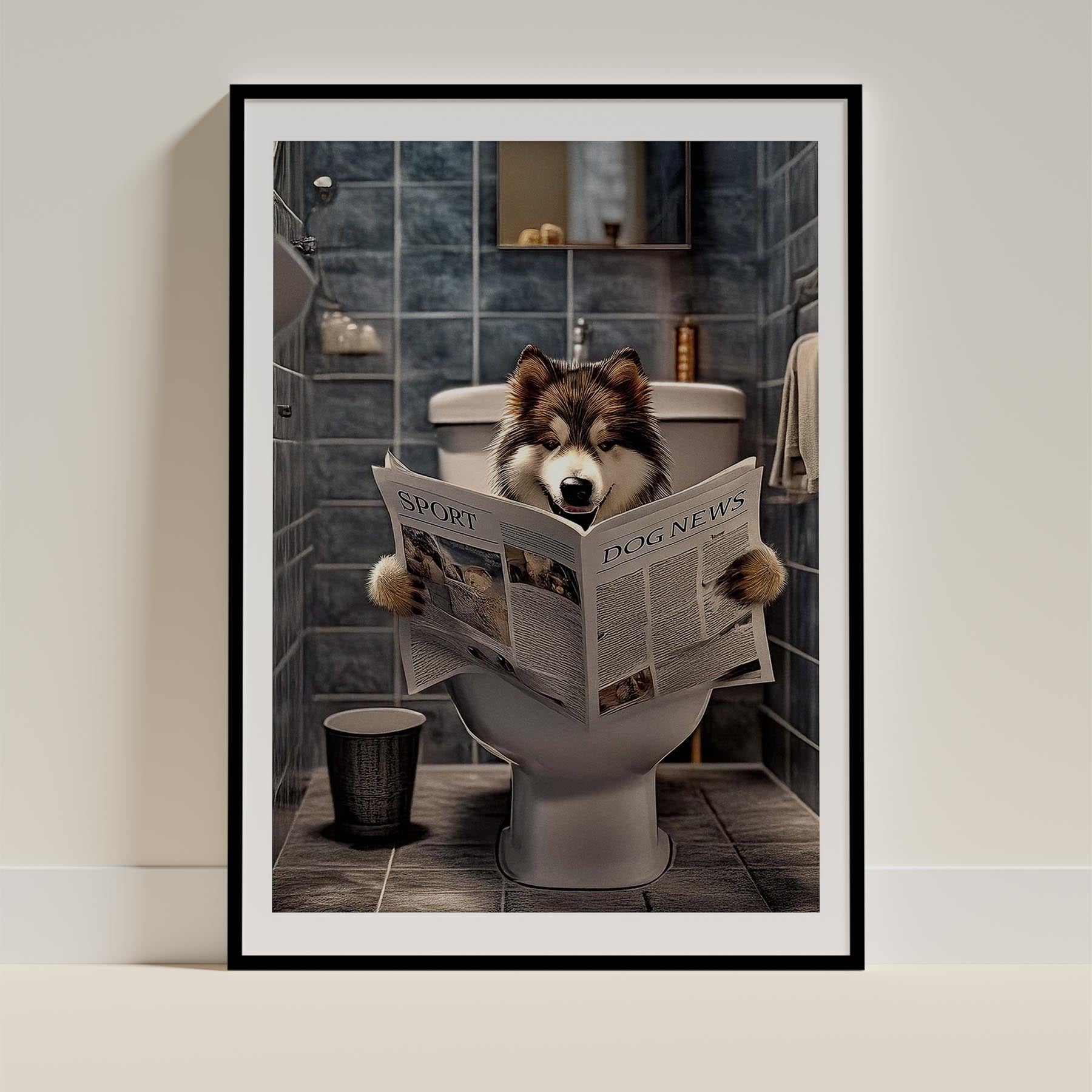 Alaskan Malamute Toilet Humour Dog Series 2 image 0