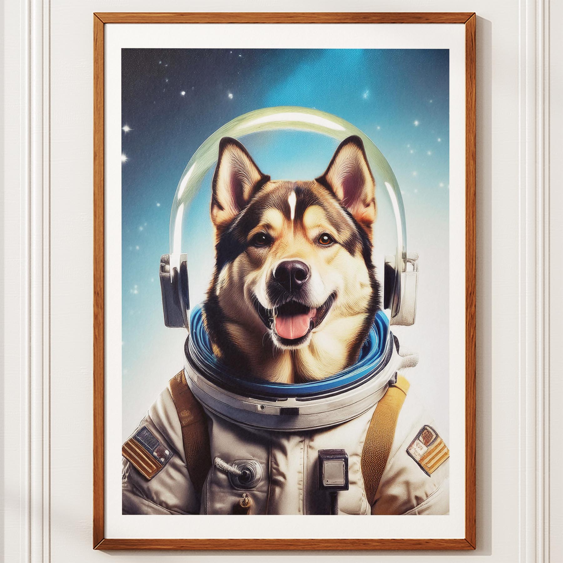 Alaskan Malamute Astronaut Dog Series image 10
