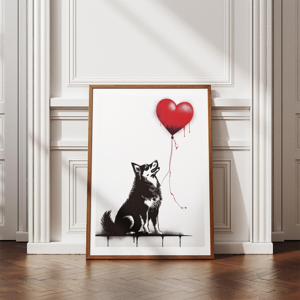 Finnish Lapphund DOGSY Series inspired by the Art of Banksy image 4