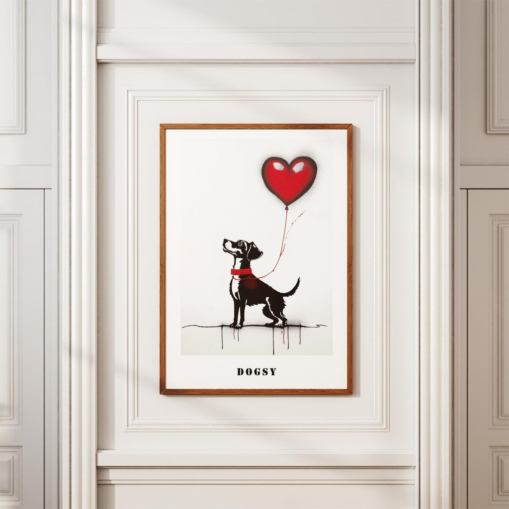 Jack Russell DOGSY Series inspired by the Art of Banksy with text Dogsy image 3