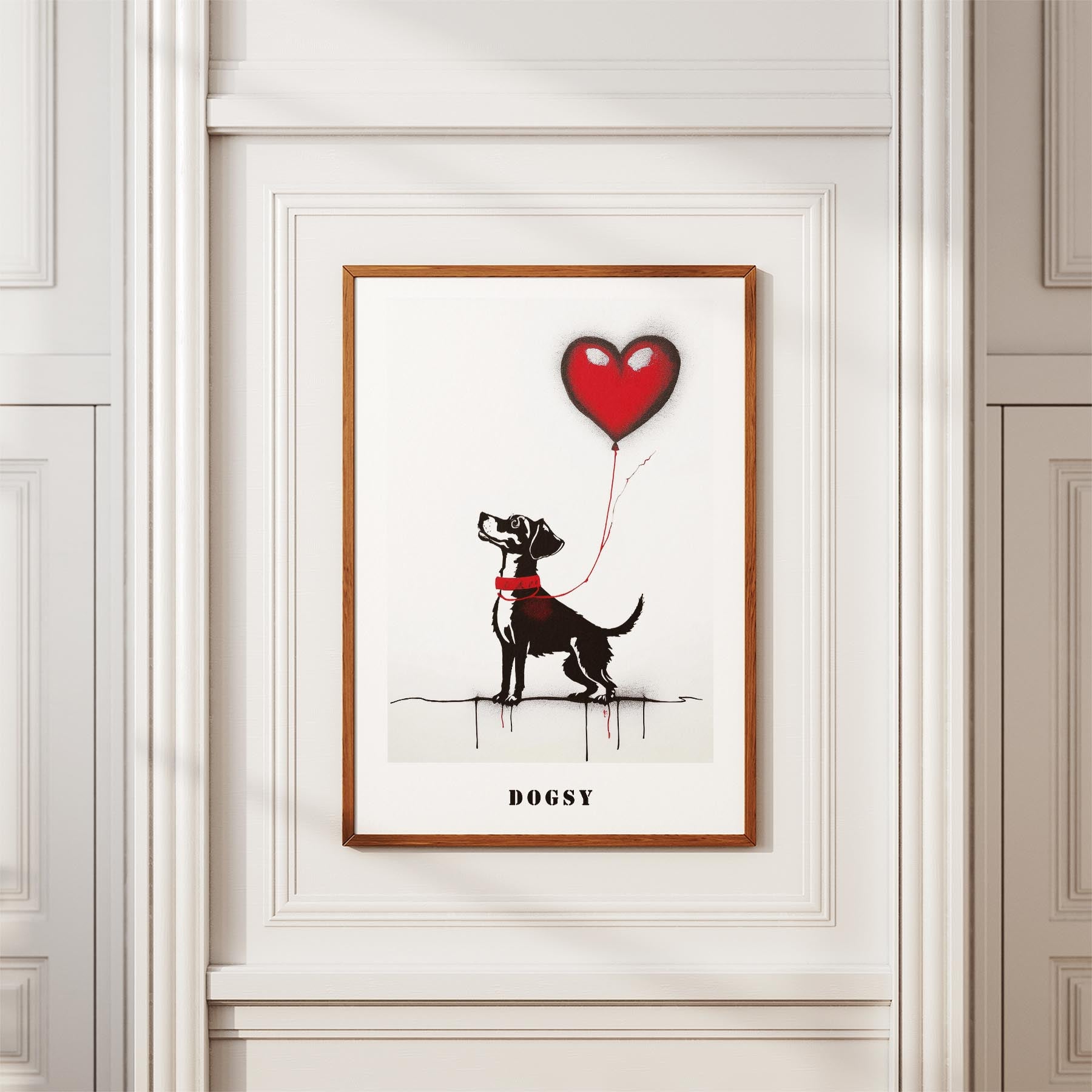 Jack Russell DOGSY Series inspired by the Art of Banksy with text Dogsy image 3