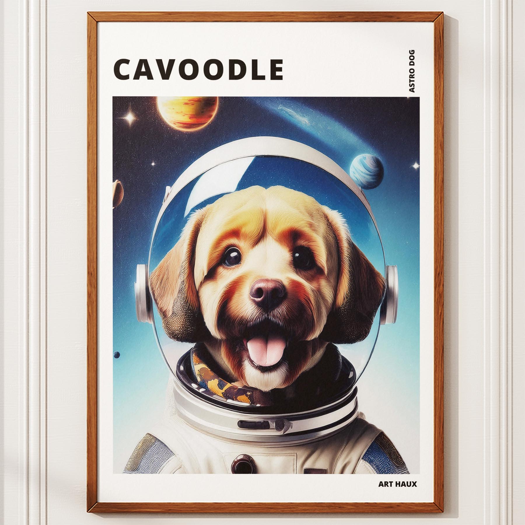 Cavoodle Astronaut Dog Series with Text Astro Dog image 10
