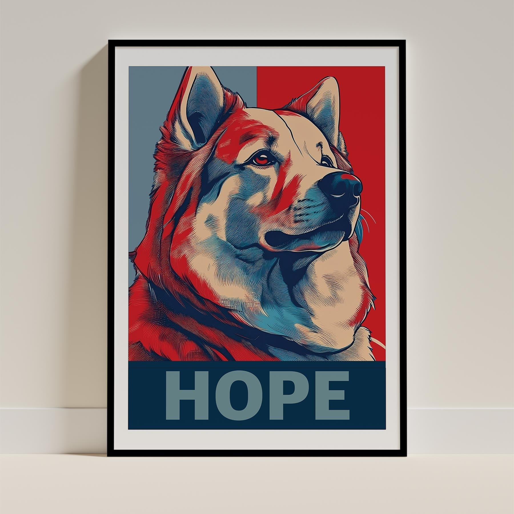 Samoyed HOPE Series Inspired by the Obama Poster image 0