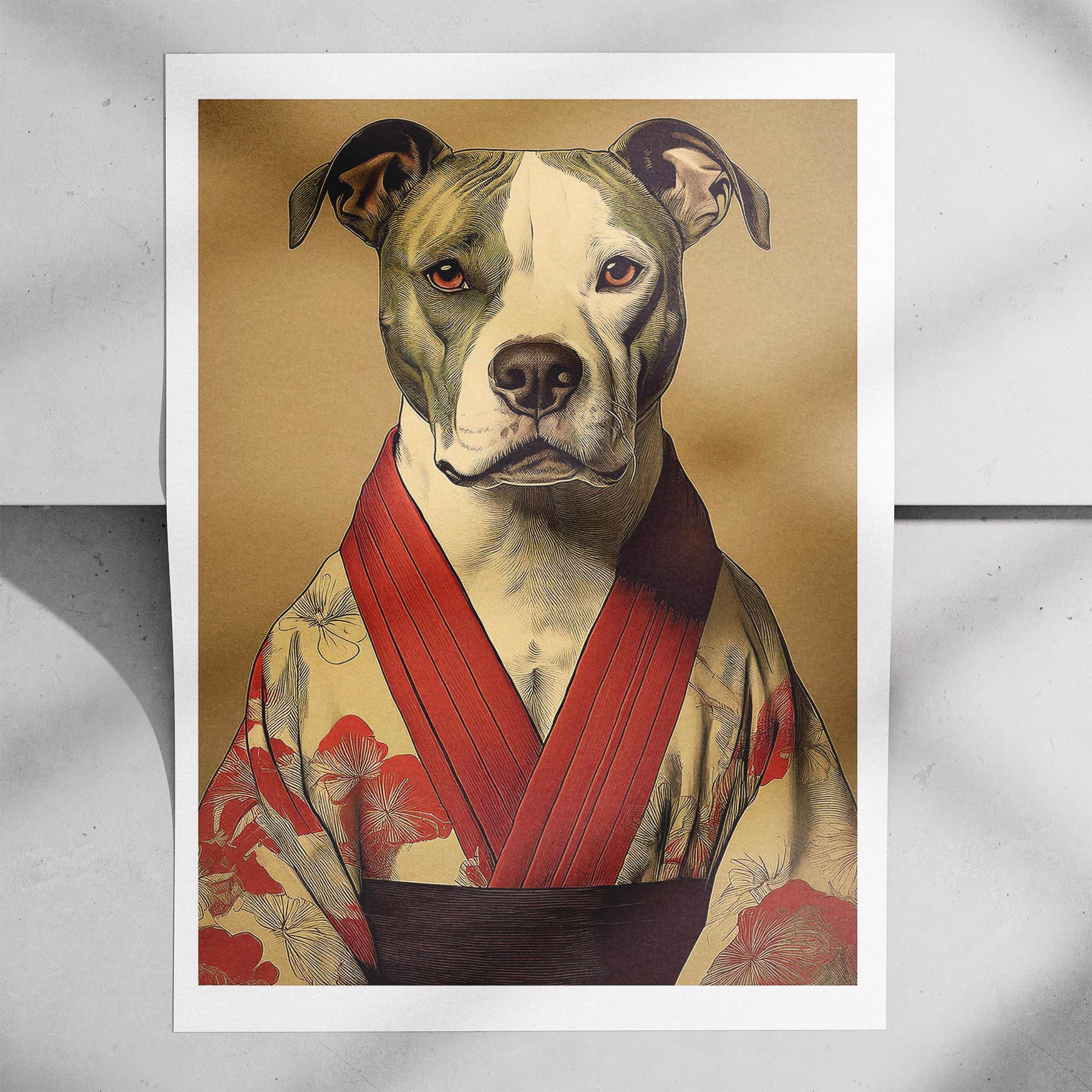 American Pitbull Terrier Japanse Kimono Dog Series image 7