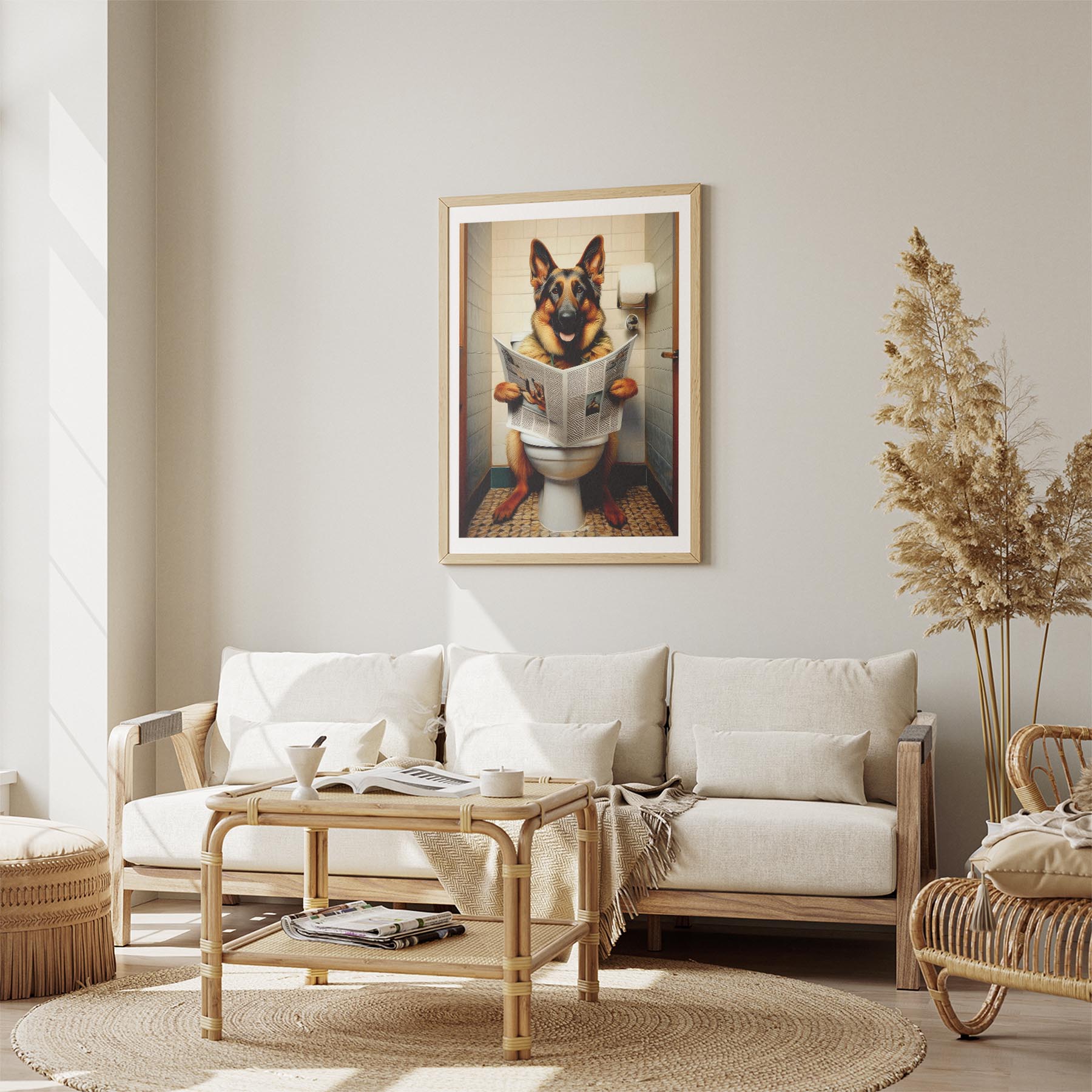 German Shepherd Toilet Humour Dog Series 2 image 2