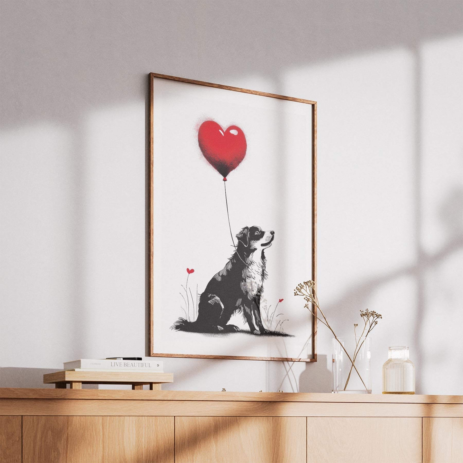 Australian Shepherd DOGSY Series inspired by the Art of Banksy image 5