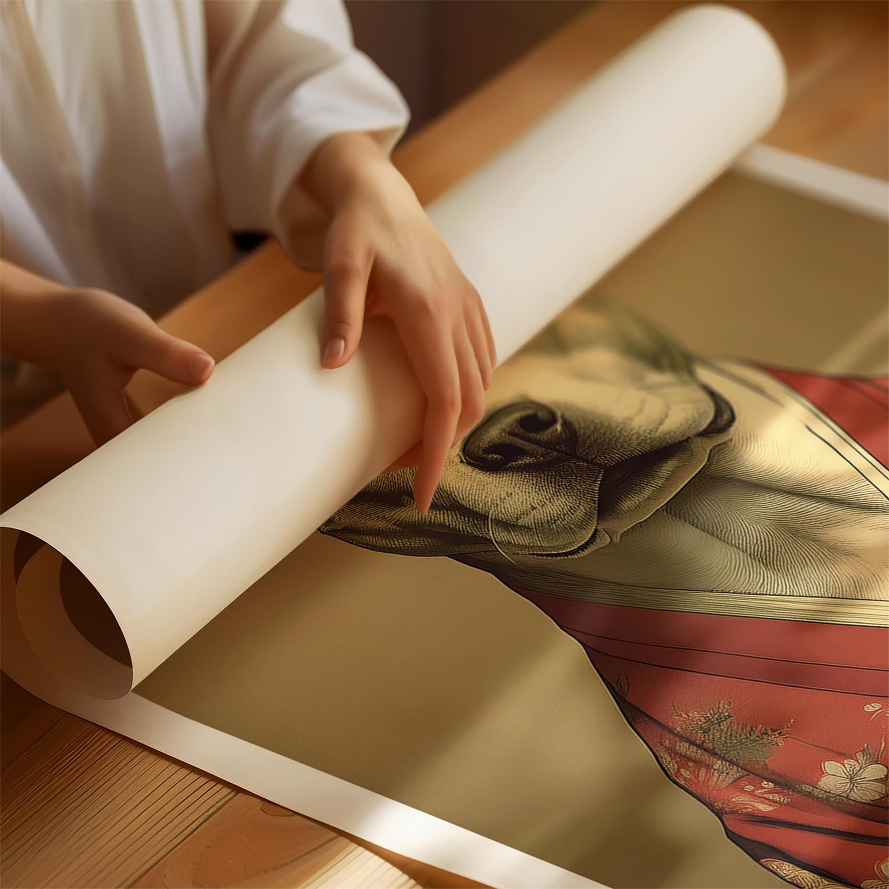 Staffordshire Bull Terrier Japanse Kimono Dog Series image 1