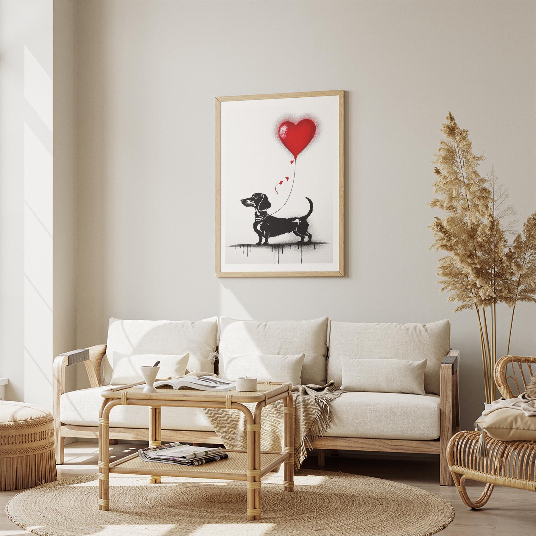 Dachshund DOGSY Series inspired by the Art of Banksy image 2