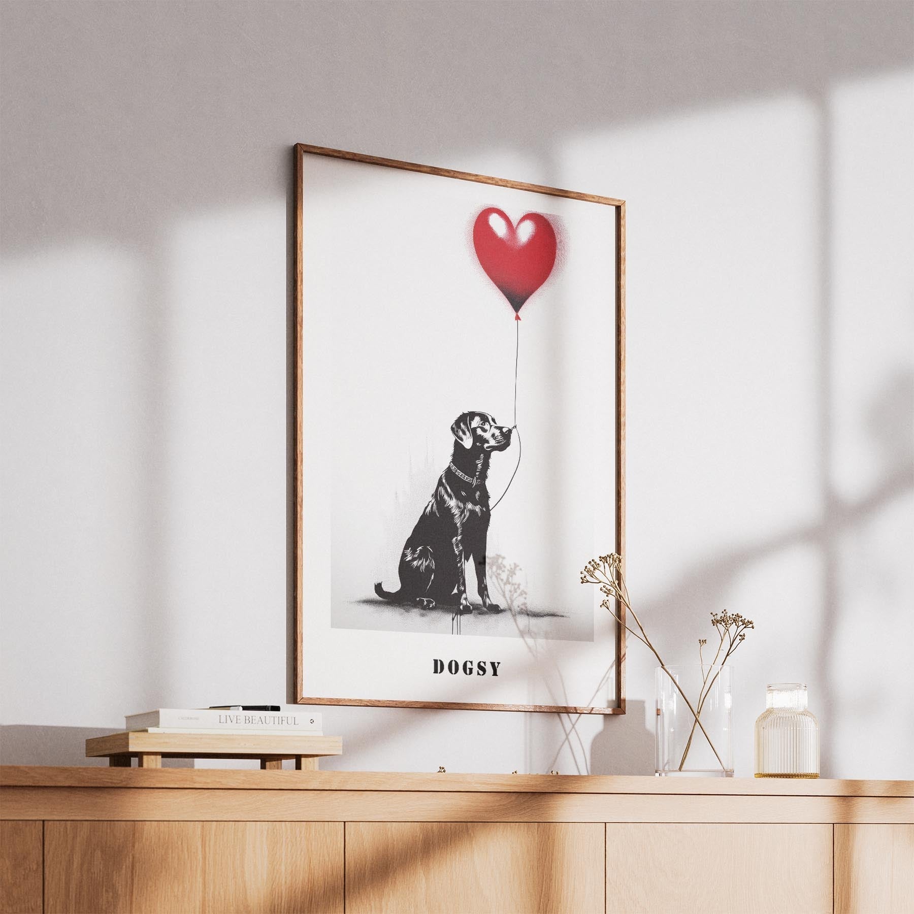 Labrador Retriever DOGSY Series inspired by the Art of Banksy with text Dogsy image 5