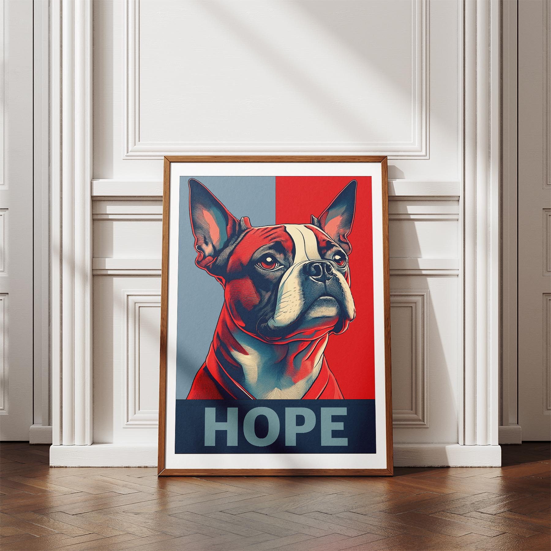 Boston Terrier HOPE Series Inspired by the Obama Poster image 4
