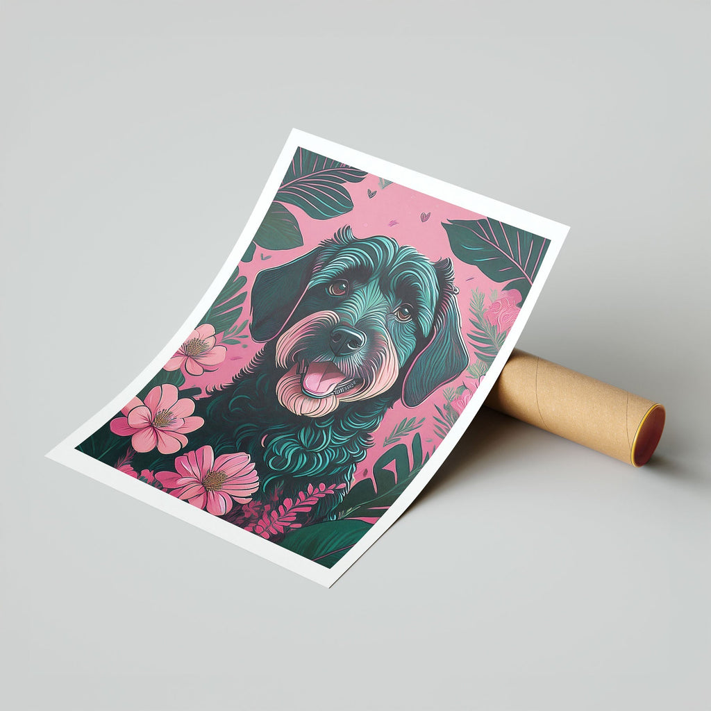 Labradoodle Flowery Dog image 7
