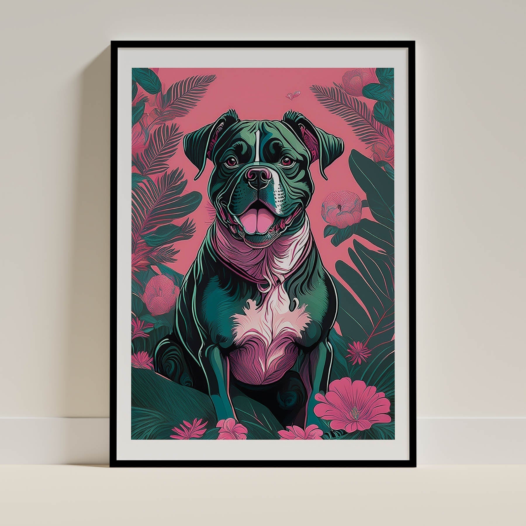 Boxer Flowery Dog image 0