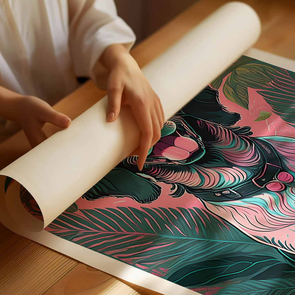 English Setter Flowery Dog image 1