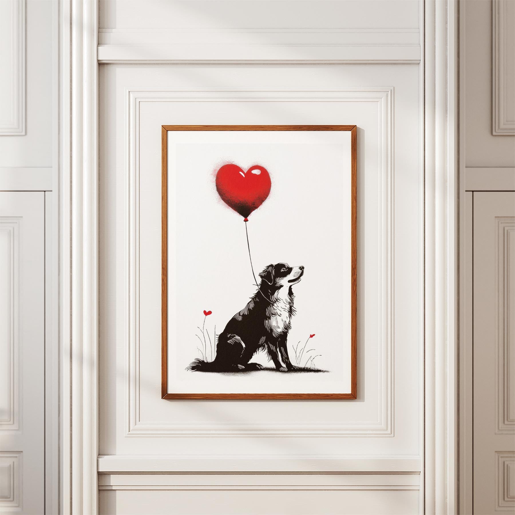 Australian Shepherd DOGSY Series inspired by the Art of Banksy image 3