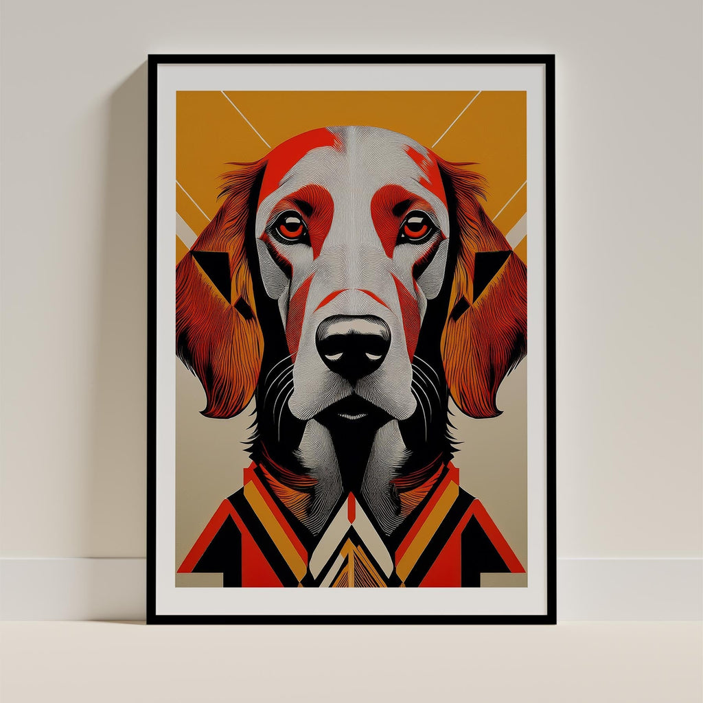 Irish Setter Geometric Orange Series image 0