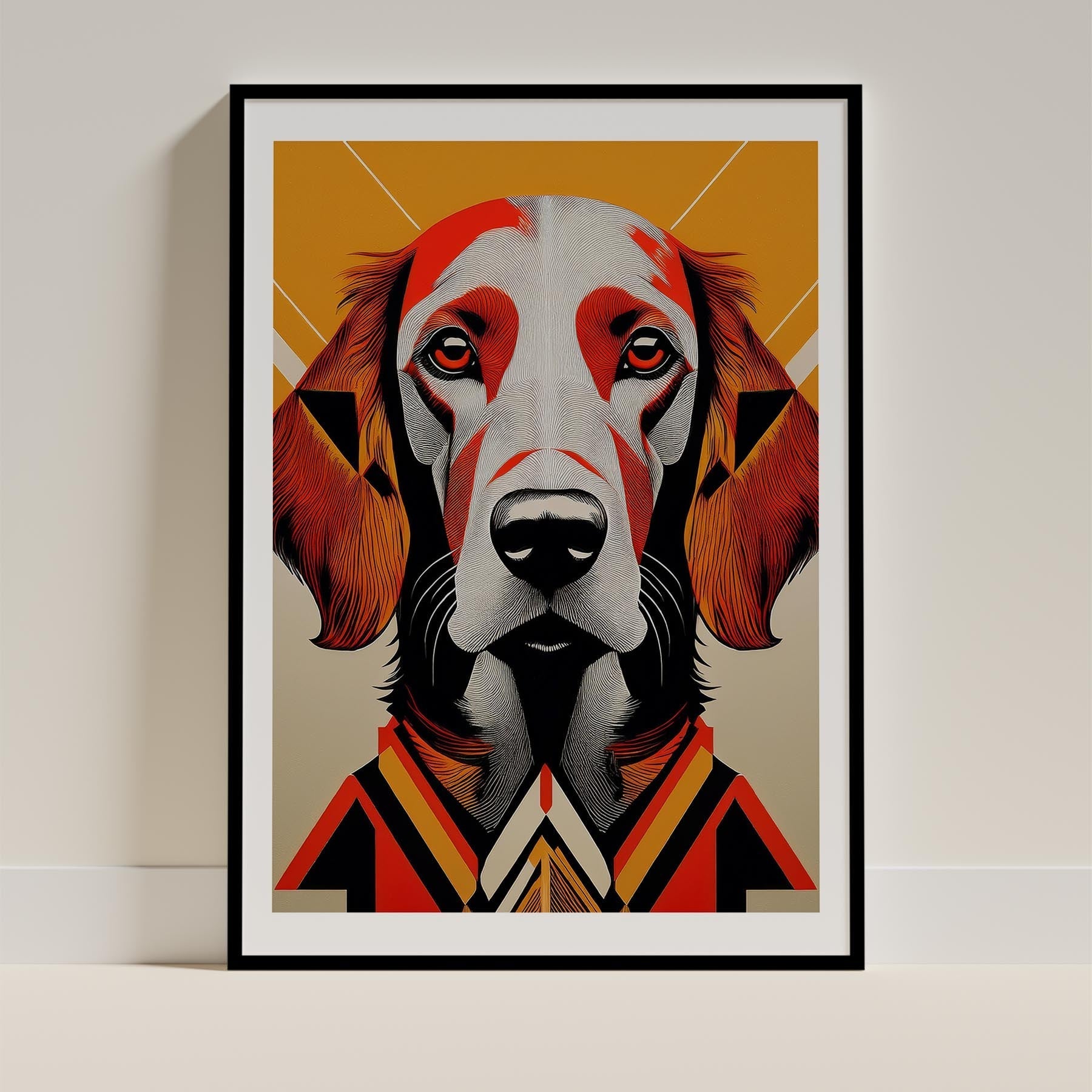 Irish Setter Geometric Orange Series image 0