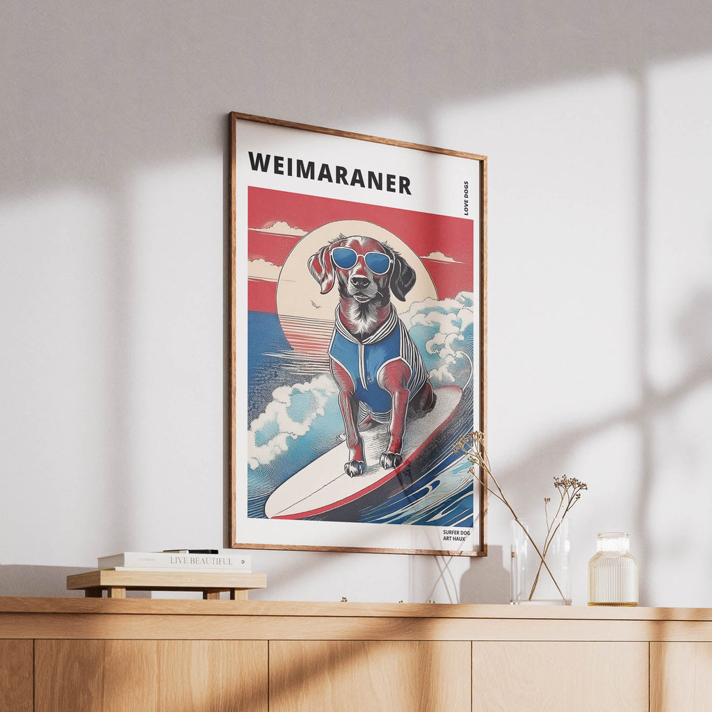 Weimaraner Hokosai Surfer Dogs 1 image 6