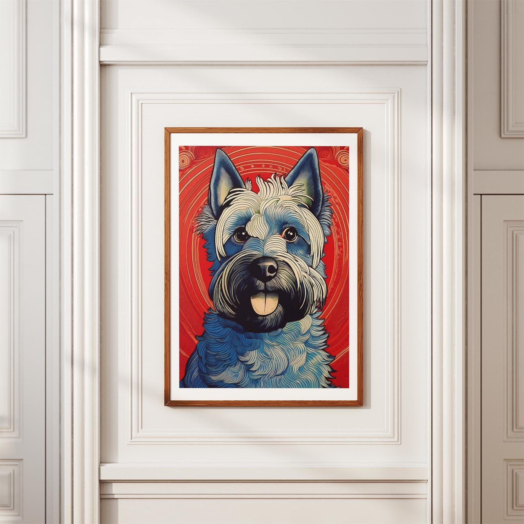 Scottish Terrier Hokusai Japanese Inspired Dog Series image 3