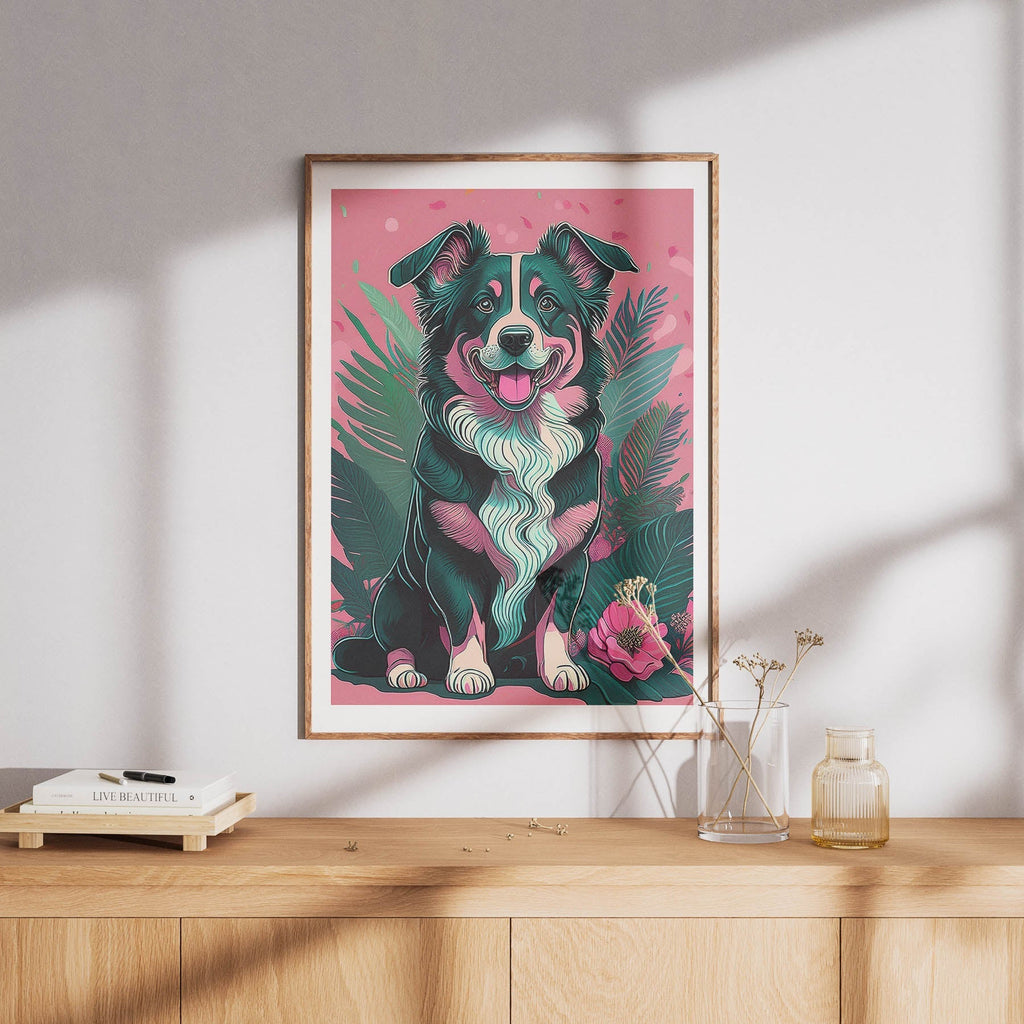 Australian Shepherd 2 Flowery Dog image 8