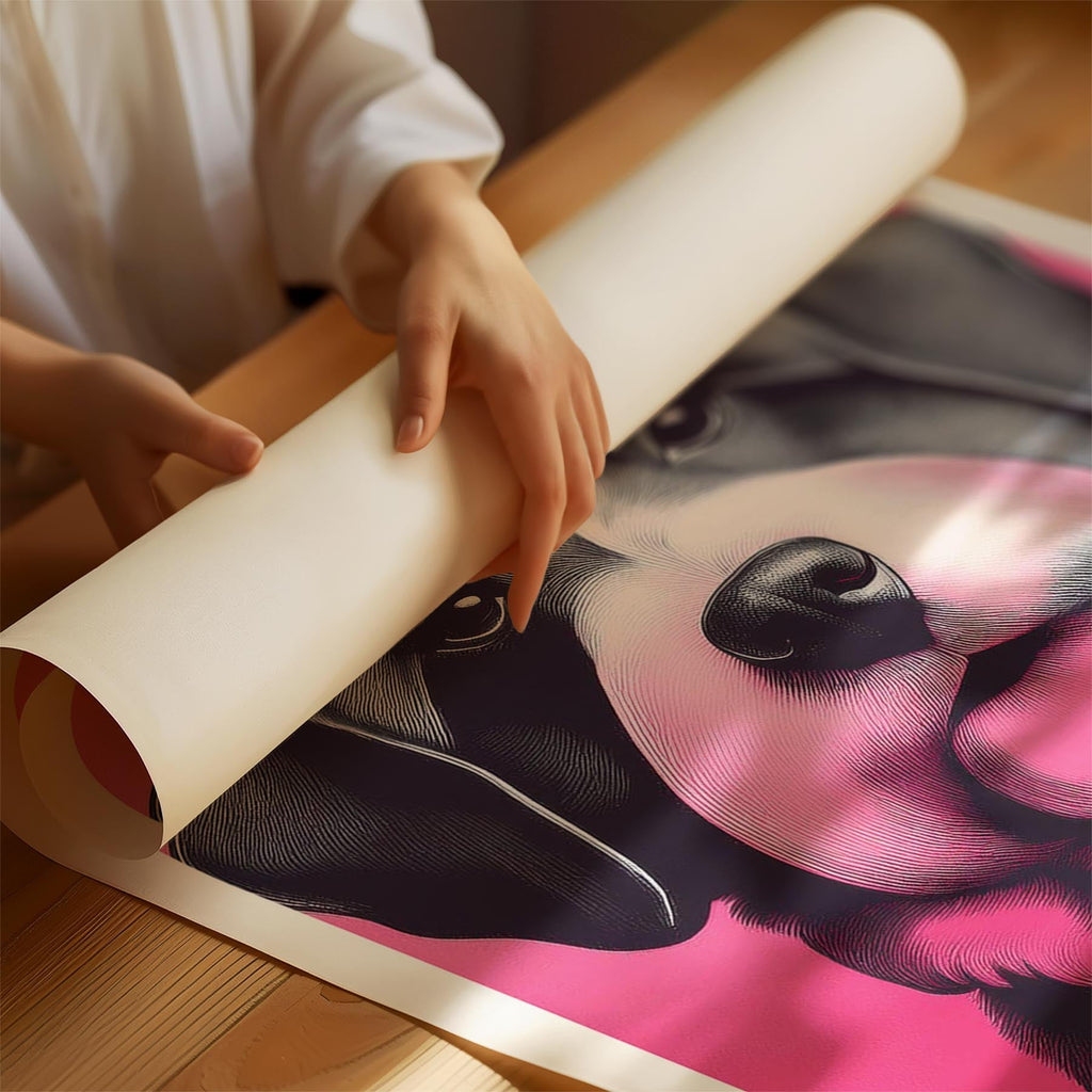 Havanese Pink and Black Dog Series 1 image 1