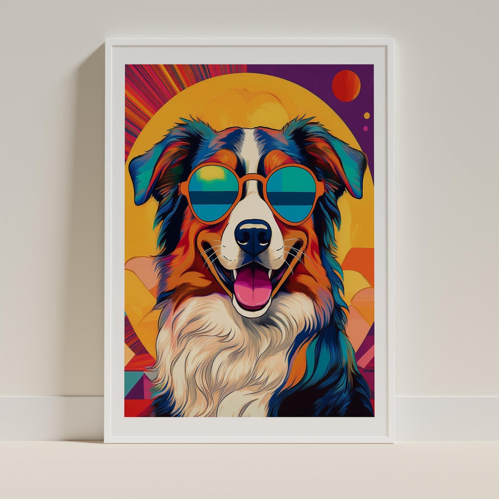 Australian Shepherd In Colourful Sunnies 3 image 9