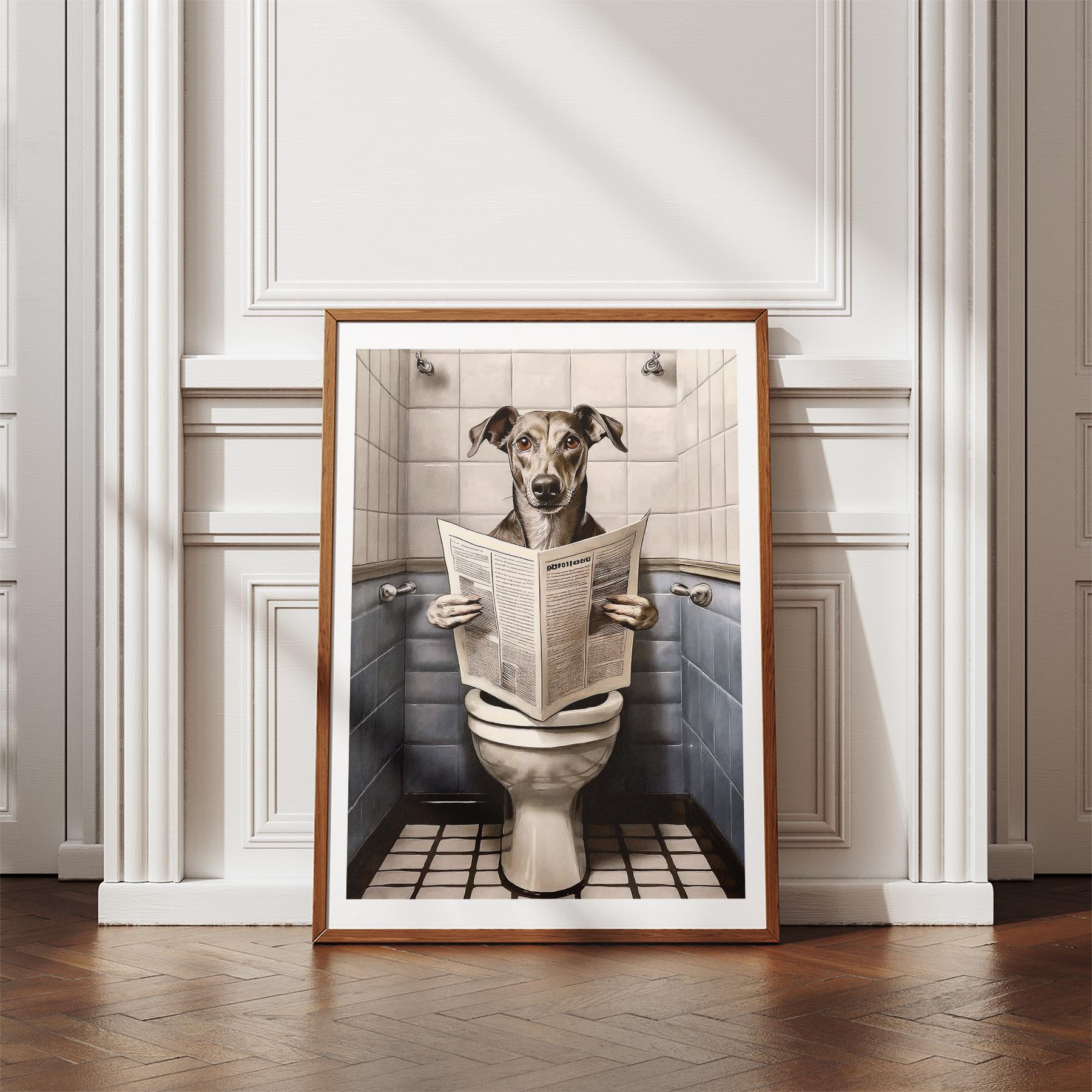 Greyhound Toilet Humour Dog Series 3 image 4