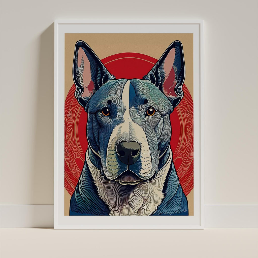 Bull Terrier Hokusai Japanese Inspired Dog Series 1 image 9