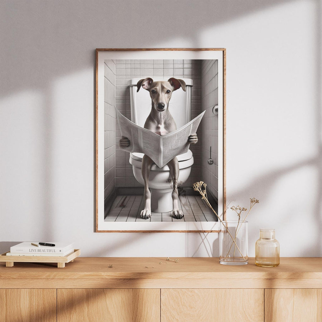 Whippet Toilet Humour Dog Series image 8