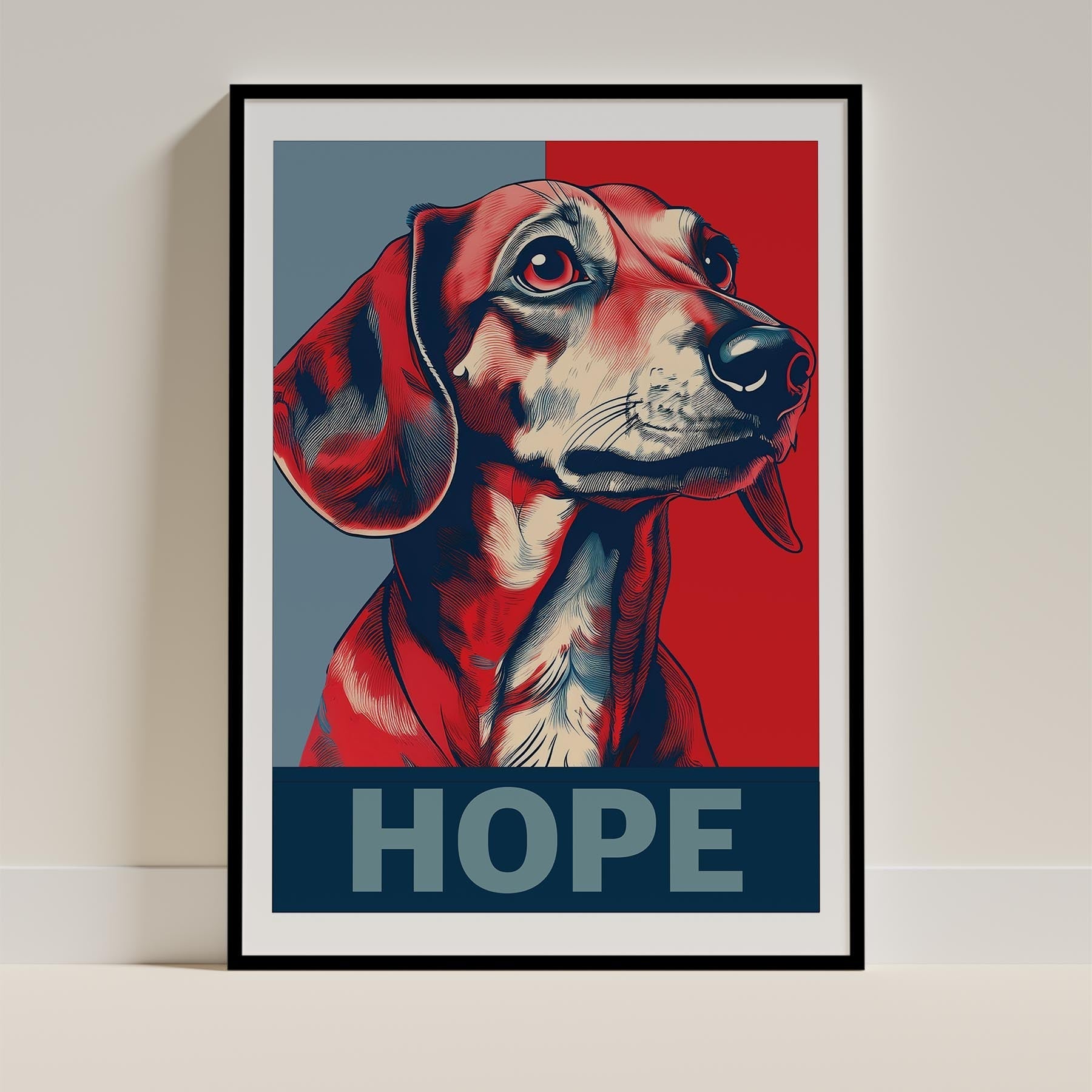 Dachshund HOPE Series Inspired by the Obama Poster image 0